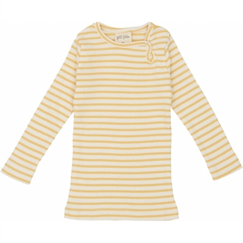 Petit Piao - Striped L/S t-shirt - Yellow striped